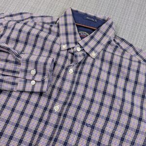 Paul & Shark Yachting Shirt Mens M 15.5 Multicolor Plaid‎ Made In Italy Business